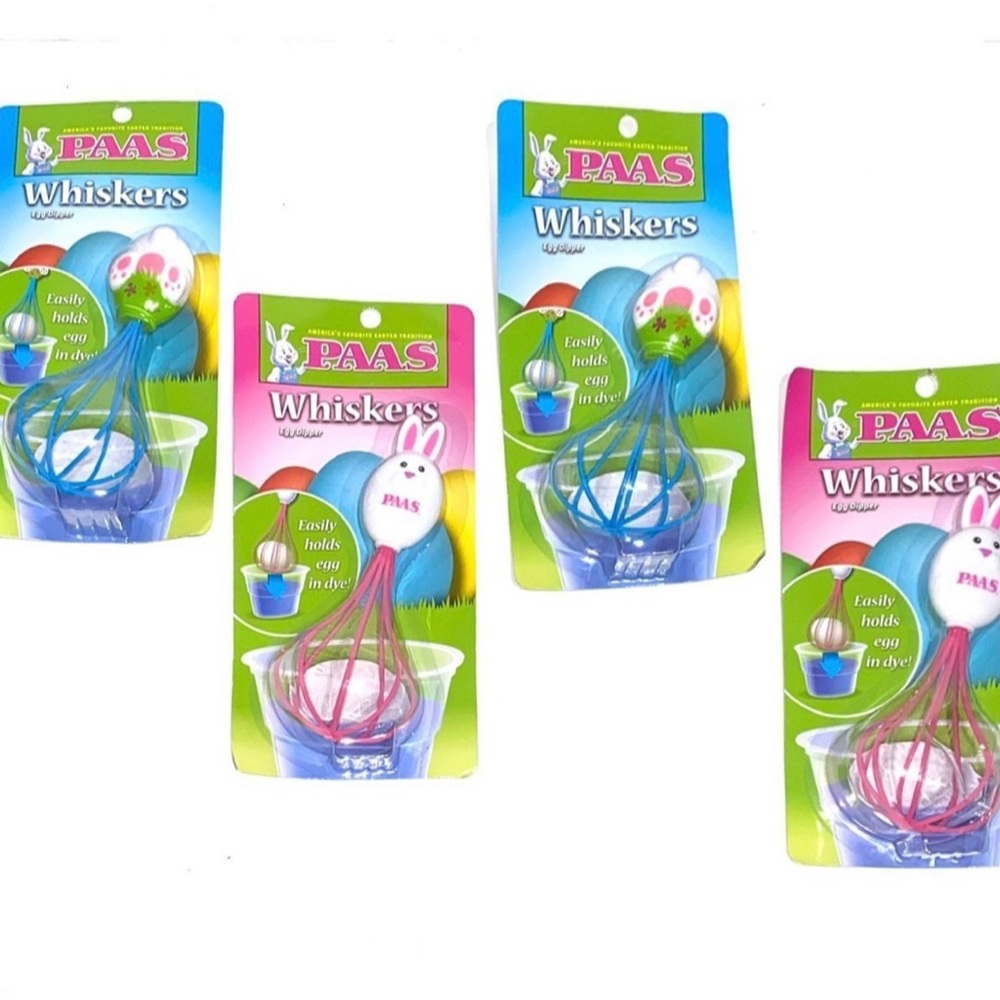 Whiskers Egg Holder - Blue and Pink - 4 count